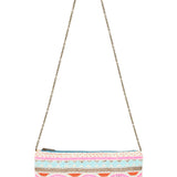LBL Sequin Clutch Bag - Neon Pink