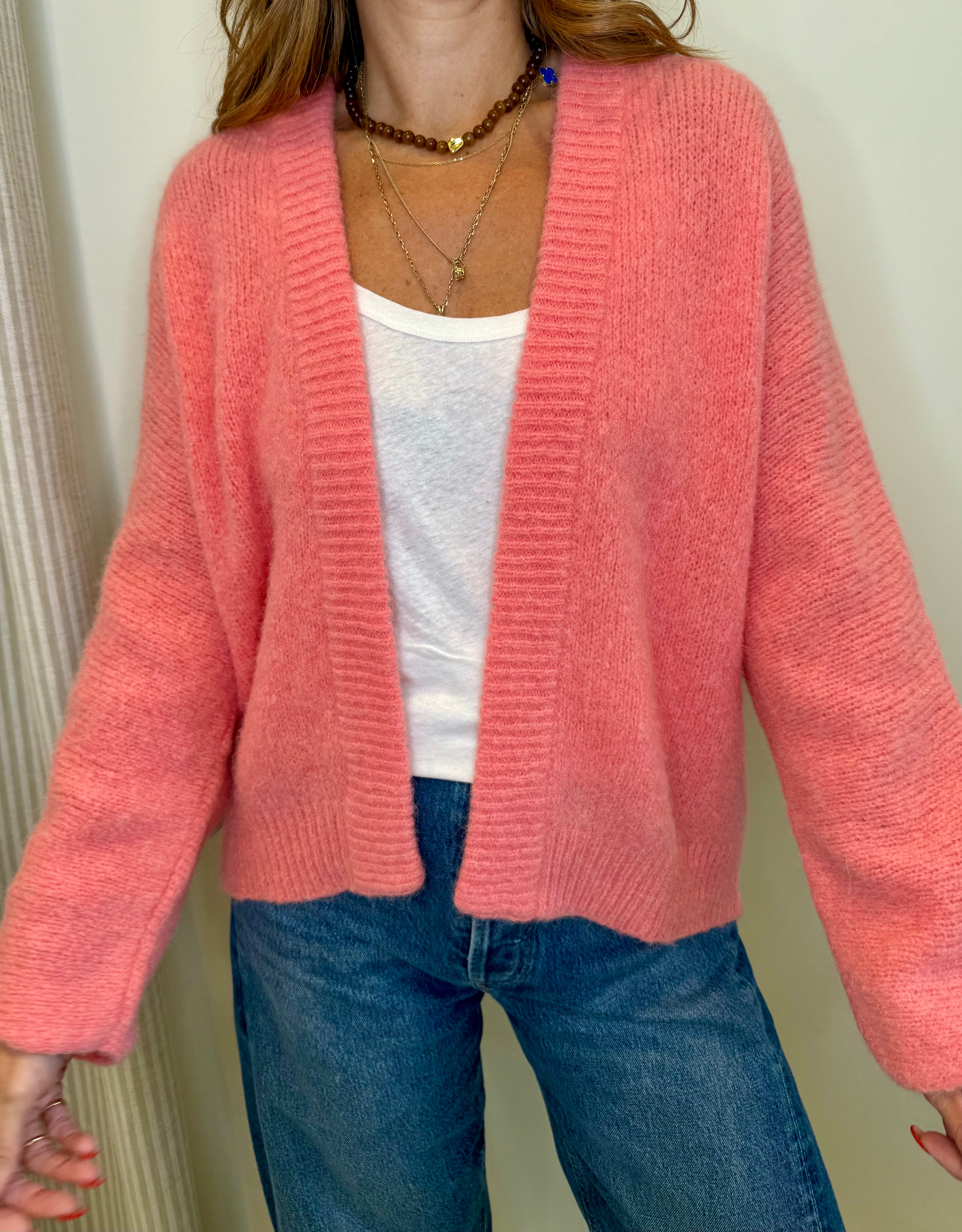 Burian Cardigan - Coral