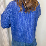 Brenan Cardigan - Royal blue