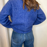 Brenan Cardigan - Royal blue