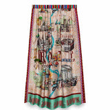 Vanessa Midi Skirt - Rouge