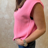 Nikko Chunky Knit Vest - Cosmo