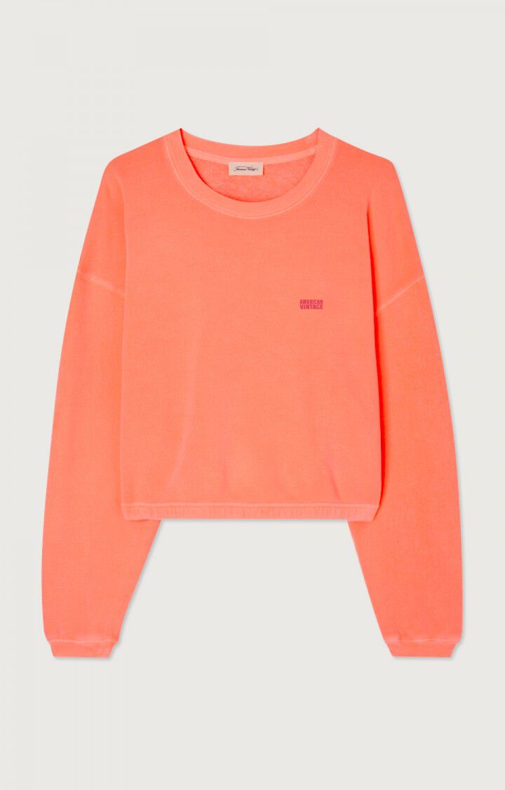 American Vintage Izubird Sweatshirt - Orange Fluo