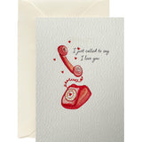 I Just Called To Say I Love You Card