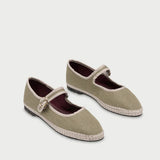Ishmael Mary Jane Shoes - Khaki