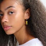 Jabbit Charms Earrings - Dark Green