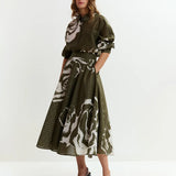 Jango Maxi Skirt - Olive Martini