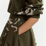 Jango Maxi Skirt - Olive Martini