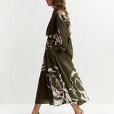 Jango Maxi Skirt - Olive Martini