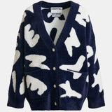 Jarden Letters Knit Cardigan - Night