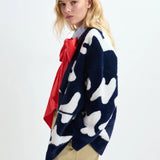 Jarden Letters Knit Cardigan - Night
