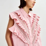 Jeandarlene Sleeveless Shirt - Seashell Pink
