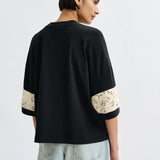 Jemix Lace T-Shirt - Black