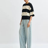 Jemix Lace T-Shirt - Black