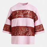Jemix Lace T-Shirt - Violet