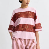 Jemix Lace T-Shirt - Violet