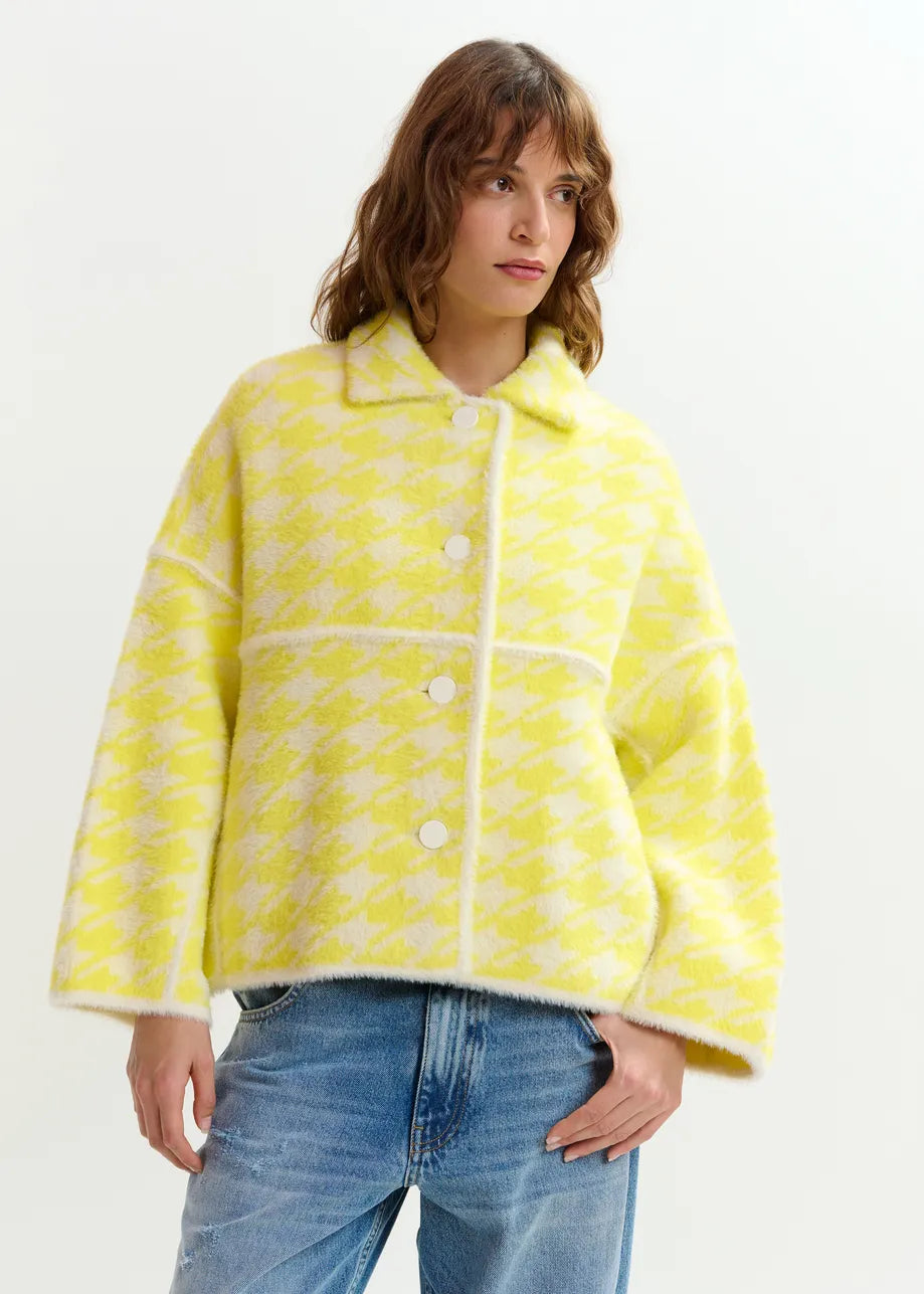 Joking Knit Jacket - Lemon Squeeze