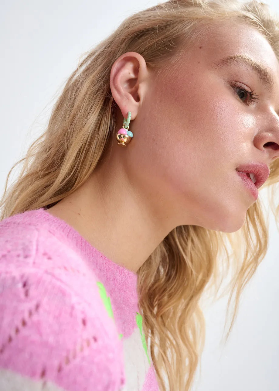Jony Charms Earrings - Mint