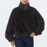 Josie Faux Fur Jacket - Anthracite
