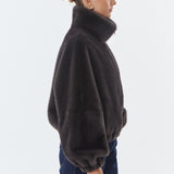 Josie Faux Fur Jacket - Anthracite