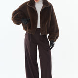 Josie Faux Fur Jacket - Brown
