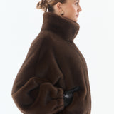 Josie Faux Fur Jacket - Brown