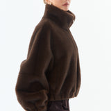 Josie Faux Fur Jacket - Brown