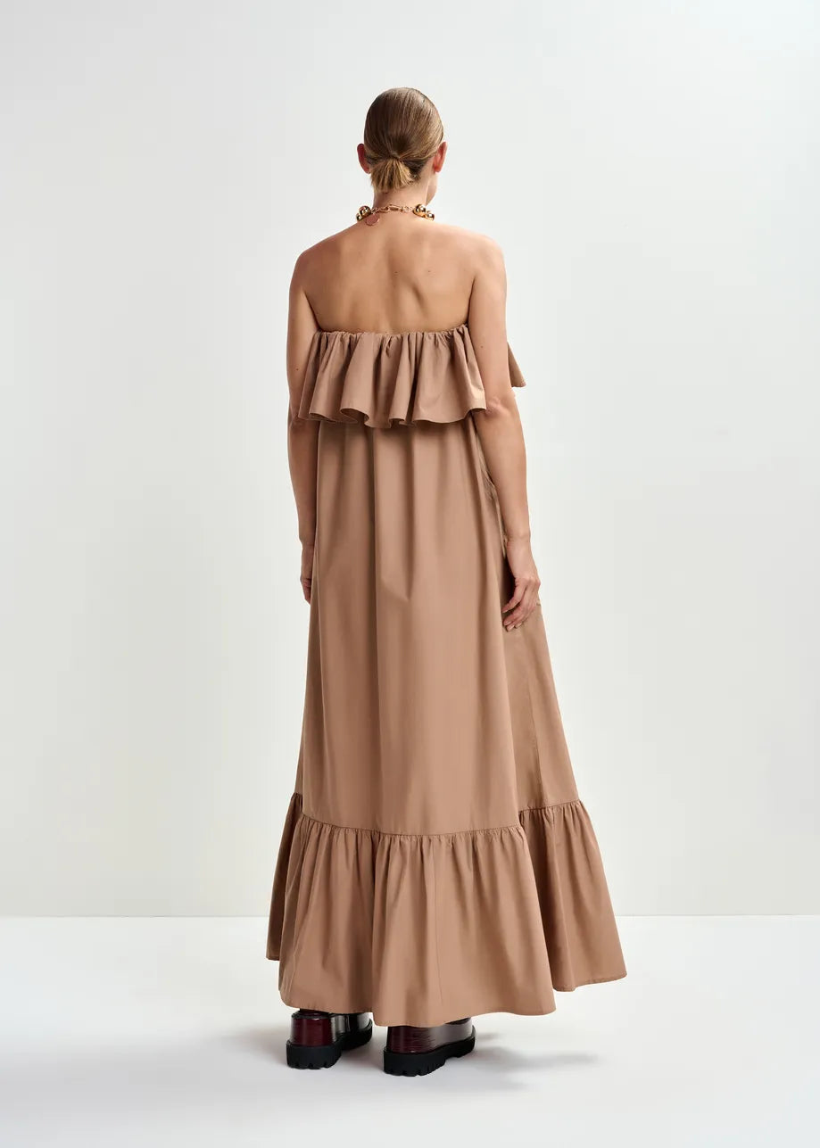 Joyce Ruffle Dress - Maple