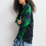 Joy Lace Back Shirt - Night/Green