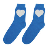 Heart Socks - Sky/Cream