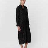 Joe Delicate Texture Dress - Black