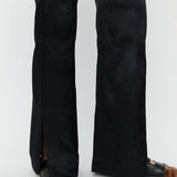 Jonas High Shine Trousers - Black