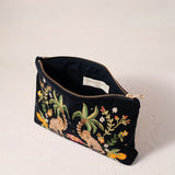 Tropical Jaguar Everyday Pouch - Charcoal