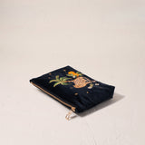 Tropical Jaguar Mini Pouch - Charcoal