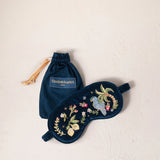 Tropical Parrot Eye Mask - Ink Blue