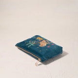 Tropical Jaguar Mini Pouch - Rich Blue