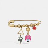 Kalaia Charms Brooch - Gold