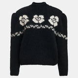 Kalendar Jacquard Jumper - Black