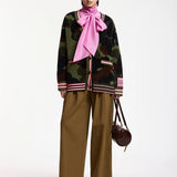 Kamoo Camouflage Cardigan - Dusty Green