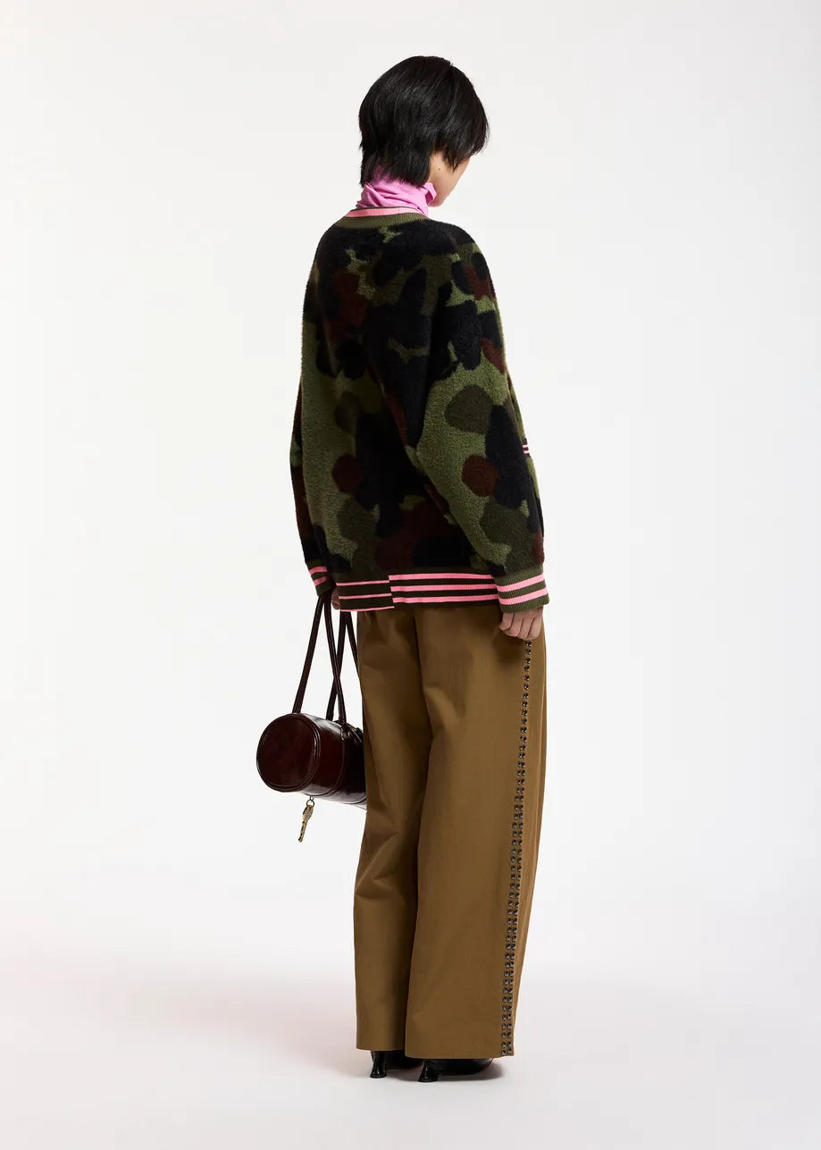 Kamoo Camouflage Cardigan - Dusty Green