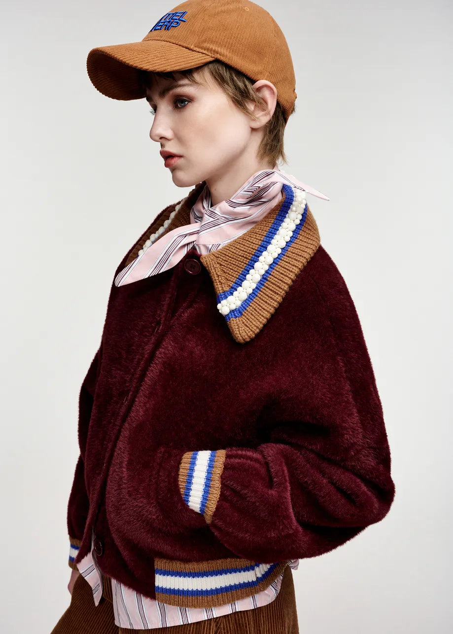 Kamore Knitted Jacket - Wine Not