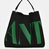 Karoll Knitted Shopper Bag - Charcoal Chic