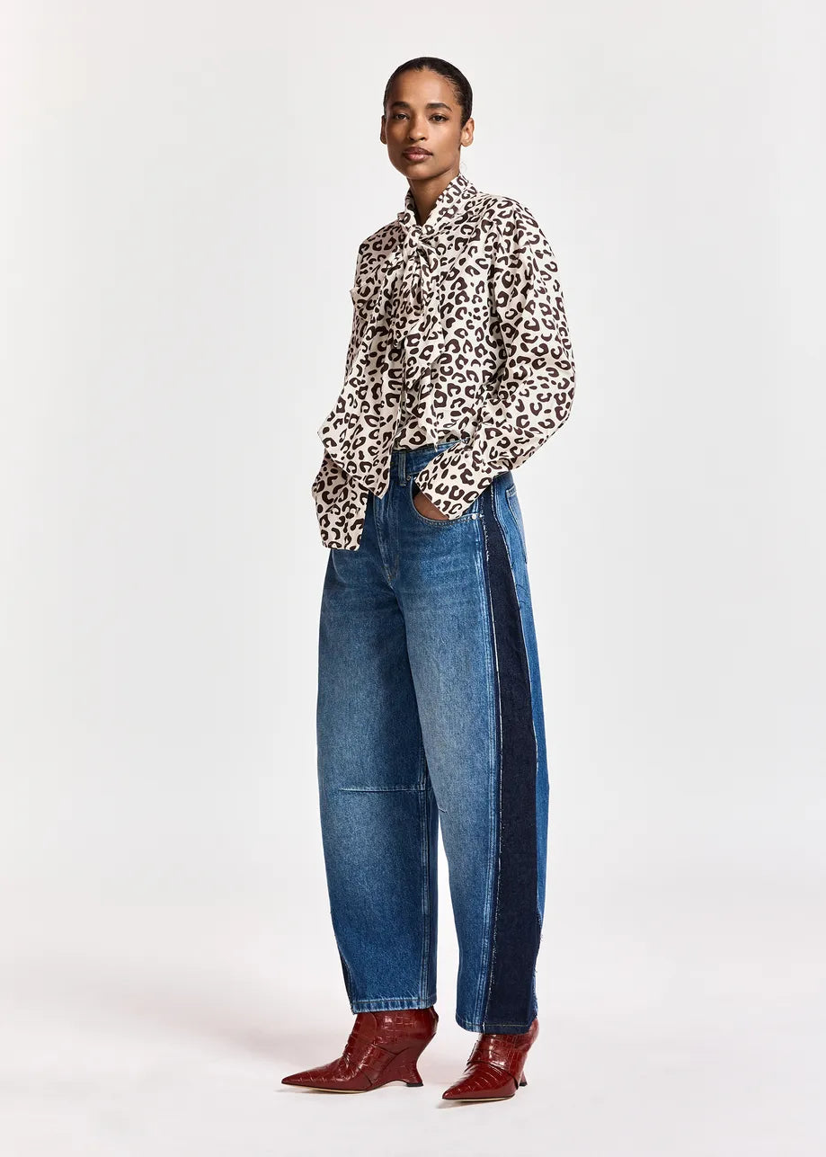 Kashba Patchwork Jeans - Midnight Wave
