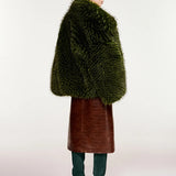Kastanje Faux Fur Coat - Forest Whisper