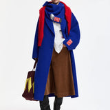 Kelp Double Face Coat - Indigo Ink