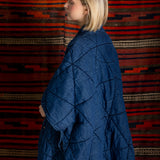 Kiki Cape Jacket - Dark Denim