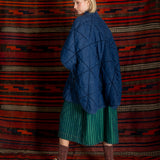 Kiki Cape Jacket - Dark Denim