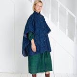 Kiki Cape Jacket - Dark Denim