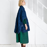 Kiki Cape Jacket - Dark Denim