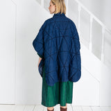 Kiki Cape Jacket - Dark Denim